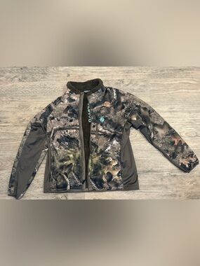 Mossy Oak Men's Camo Ski Jacket with Gray Panels